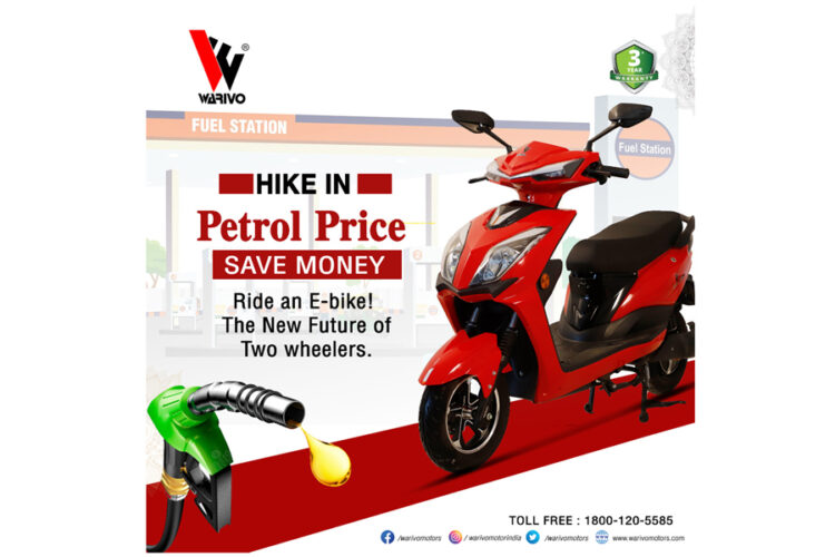 A hike in petrol prices. Save money by riding an e-bike! The new future of two-wheelers