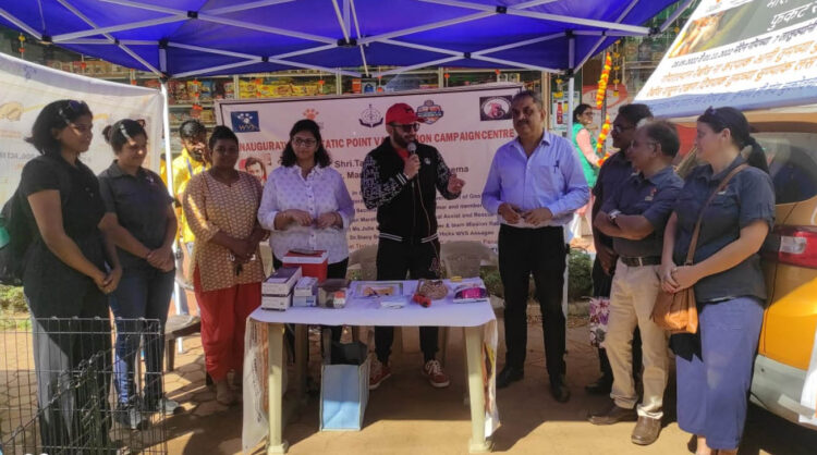 Shri. Tapan Acharya an Actor & Filmmaker inaugurates Static Point Vaccination Campaign Centre on 25th October 2022 providing shelter to animals!