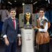 Deepika Padukone wears Louis Vuitton while presenting the FIFA World Cup Trophy in its Louis Vuitton Trunk at the FIFA World Cup Final Match
