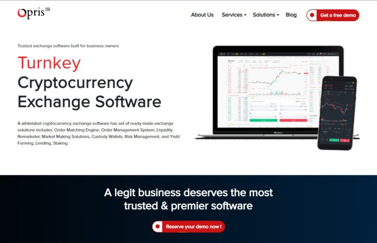 Opris brings essential software and trading tools to run cryptocurrency exchange business