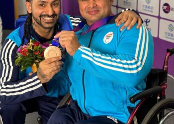 Powerlifter Ashok bags bronze medal at Asia Para Games 2023; makes his coach and India proud