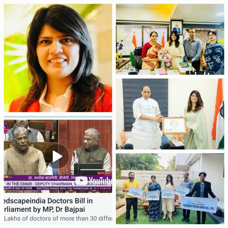 Dr Sunita Dube along with 21 Lakh Doctors Supports Tribunal Health law raised in Parliament by MP