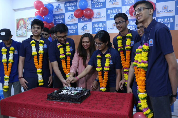 Ms. P. Sharani Press conference at Mumbai as Narayana breaks records with highest 100 percentile & perfect scorers in JEE Main 2024 session 1