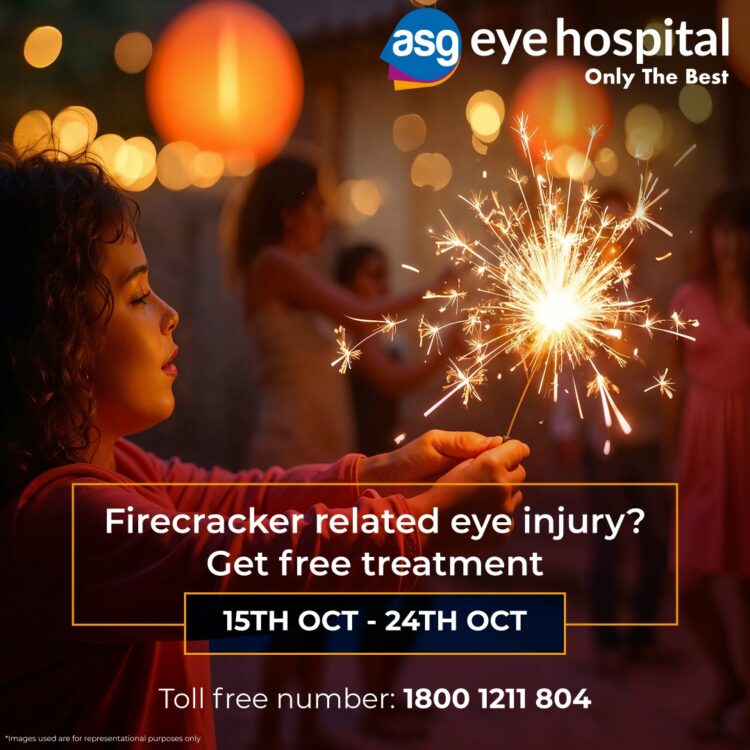 ASG Eye Hospital Launches Diwali Initiative: Free Consultation and Surgery for Children Under 15year of age with Firecracker-Related Eye Injuries!