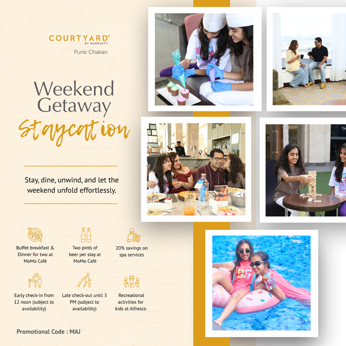 Relax, Dine & Unwind: A Curated Weekend Staycation in Courtyard By Marriott Pune Chakan
