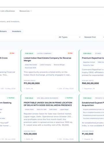 MergeDeck- An Indian Marketplace Where Business Deals Actually Get Done