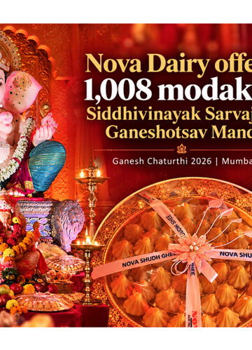 From a 120 Kg Modak to 1,008 Modaks: Nova Dairy Continues Its Ganesh Chaturthi Tradition in Mumbai